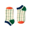【WARX】方塊餅乾薄款船型童襪-小熊圓舞曲-淺黃(除臭襪/防蚊襪)