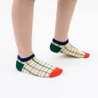 【WARX】方塊餅乾薄款船型童襪-小熊圓舞曲-淺黃(除臭襪/防蚊襪)