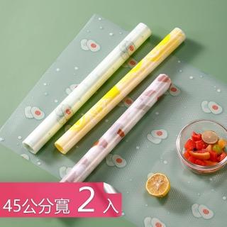 PVC防潮印花半透明可裁切防滑櫥櫃鞋櫃防水防油墊(45*200款二入)