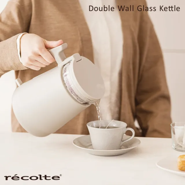 【recolte 麗克特】Double Wall Glass 玻璃電水壺(RDG-1)