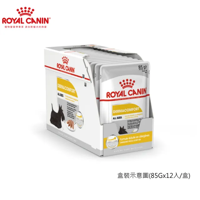 【ROYAL 法國皇家】皮膚保健成犬濕糧 DMW 85Gx12包/盒(主食餐包 機能添加)