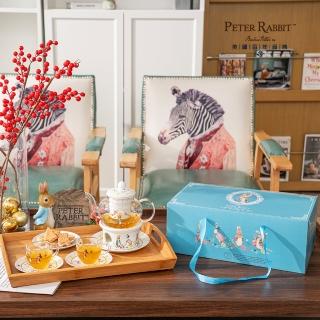【PETER RABBIT 比得兔】經典花茶壺禮盒-一壺二杯二盤(618年中慶/全館8折)