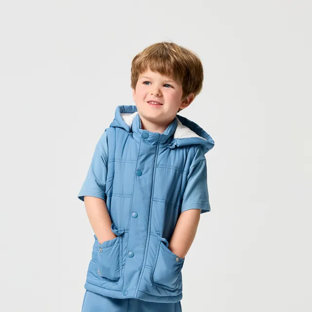 【奇哥官方旗艦】CHIC BASICS系列 男女童裝 鋪棉兩穿外套-撥水功能 1-8歲(3色選擇)