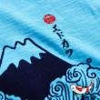 【EDWIN】江戶勝 女裝 海浪鯉魚短袖T恤(水藍色)