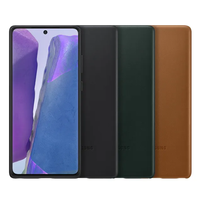 【Samsung 三星】拆封新品 Galaxy Note20 原廠皮革背蓋(公司貨-盒裝)