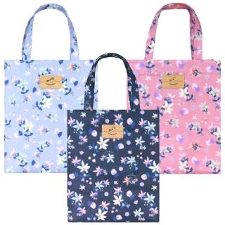 【uma hana】幾何花卉多用途可放各種A4的防水包 新A4手提袋(公事袋/文件袋/補習袋/萬用袋)