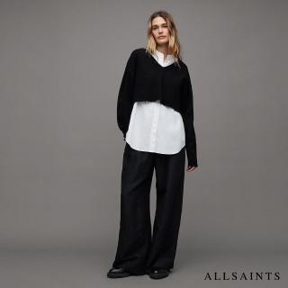 【ALLSAINTS】DONNA 兩件式羊毛針織上衣襯衫背心 WK006Z(常規版型)