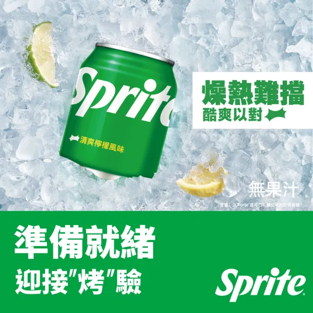 【Sprite 雪碧】易開罐250ml x24入/箱