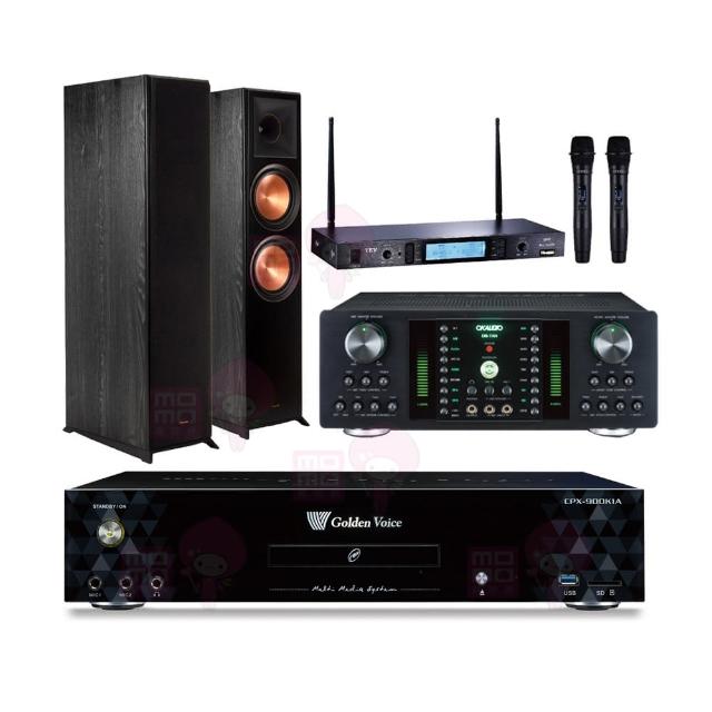 【金嗓】CPX-900 K2R+DB-7AN+TR-5600+R-800F(4TB點歌機+擴大機+無線麥克風+落地式喇叭)