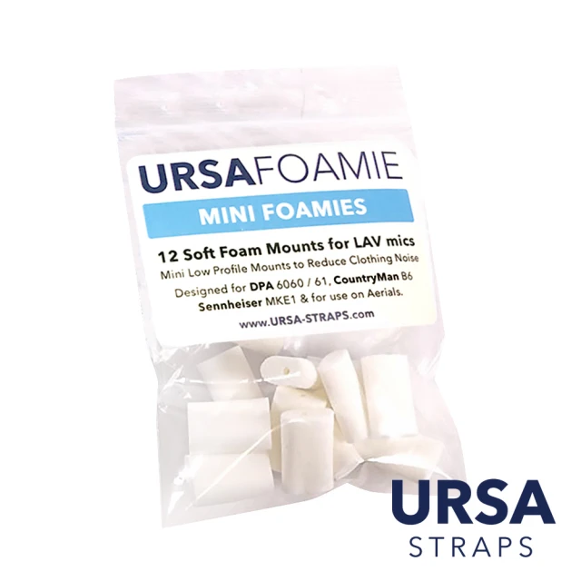【URSA Strap】U-MINIFOAMIE-WHT 麥克風隱藏系統 MINI麥 抗摩擦小泡棉 白色(公司貨)