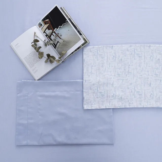 【IN-HOUSE】80支天絲棉三件式枕套床包組-紫色夢海(雙人)