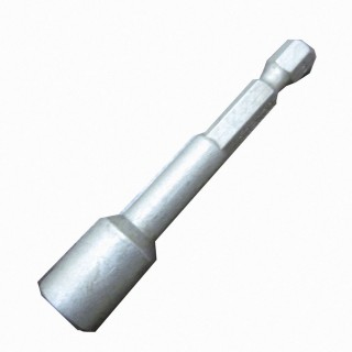 SA003 2入裝 六角套筒頭 7.5mm*65L 6.35mm 有磁 氣動套筒(起子頭套筒 六角軸套筒 有磁性套筒)