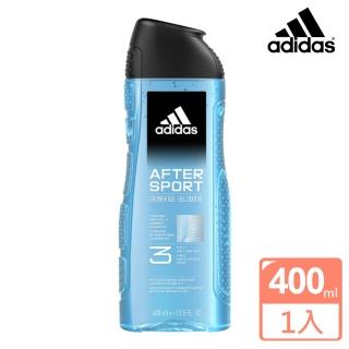 【adidas 愛迪達】三合一潔顏洗髮沐浴露-運動修復(400ml)