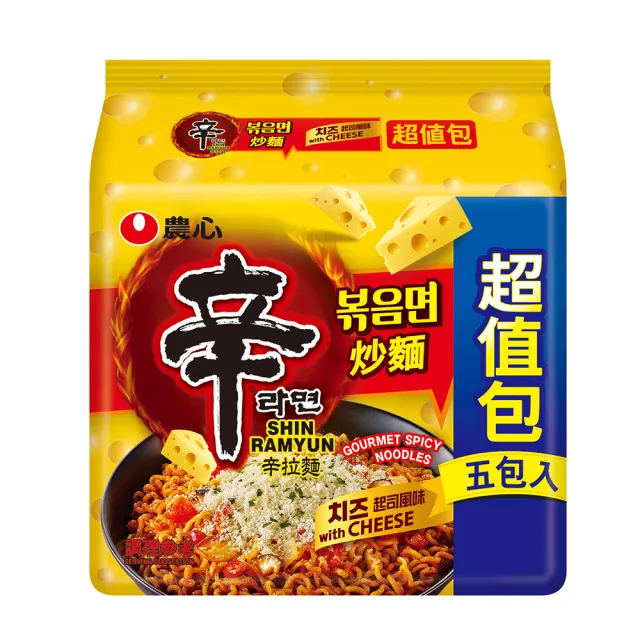 【NONG SHIM】農心 辛炒麵超值包-起司風味(680gx3入)