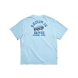 【EDWIN】男裝 寬版 吉普車印花短袖T恤(淺藍色)