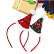 【橘魔法】（2入）聖誕帽 麋鹿 造型立體髮圈(髮飾 髮箍 聖誕帽  耶誕節)