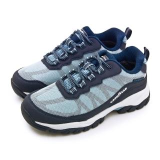【GOODYEAR 固特異】女 專業多功能郊山戶外防水越野鞋 戶外趣W3系列(藍灰 32406)