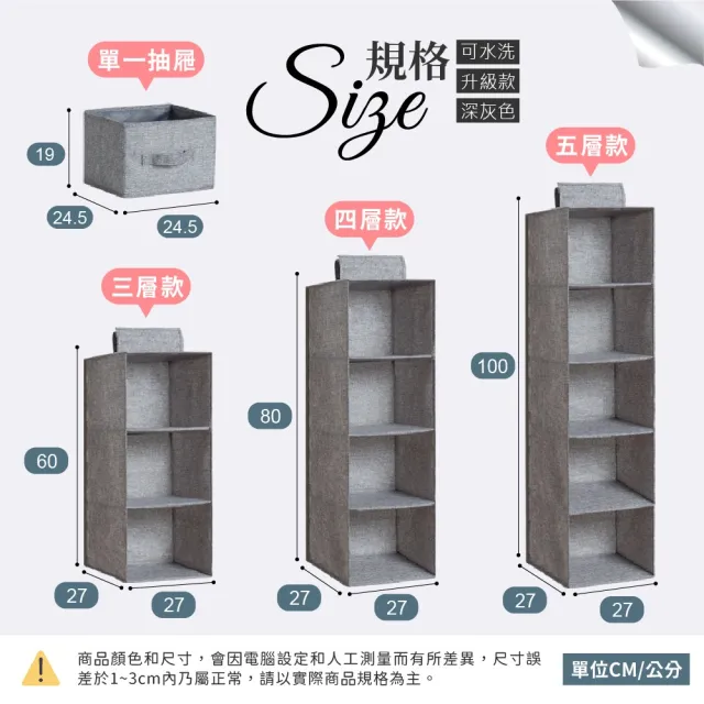 【夢巴黎】可水洗 衣櫥掛袋(衣櫃收納袋 衣櫃收納掛袋 多層收納 衣物收納袋 抽屜衣櫃掛袋)