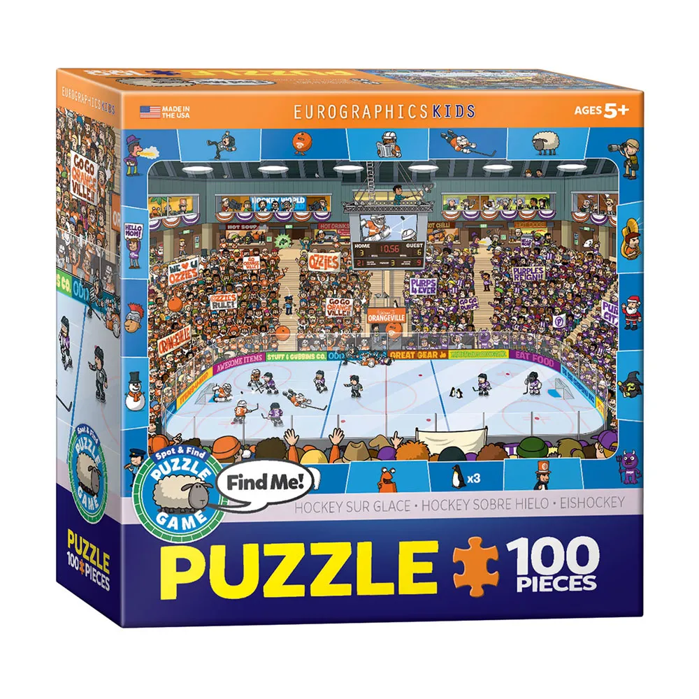 【Eurographics puzzles】兒童找找看拼圖 曲棍球 100片