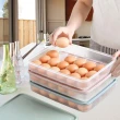 簡約24格馬卡龍色帶蓋雞蛋收納盒(4入)