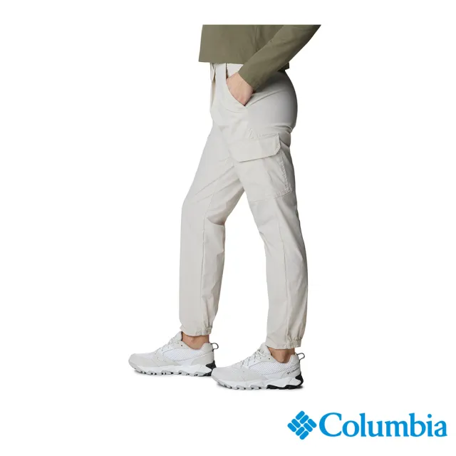 【Columbia 哥倫比亞 官方旗艦】女款-Boundless Trek™防潑長褲-卡其(UAK04570KI/HF)