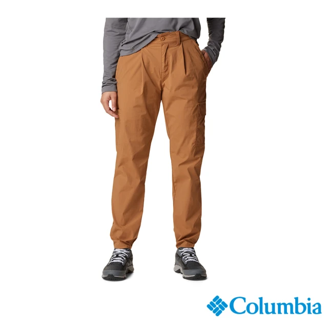 【Columbia 哥倫比亞 官方旗艦】女款-Boundless Trek™防潑長褲-棕色(UAK04570BN/HF)