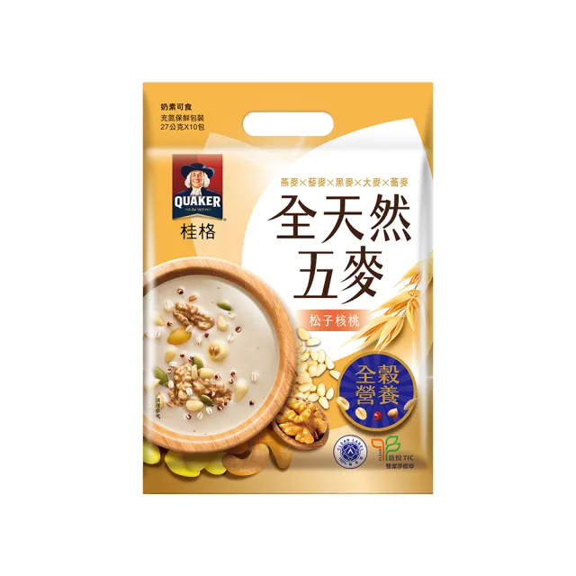 【QUAKER 桂格】全天然五麥8種口味任選