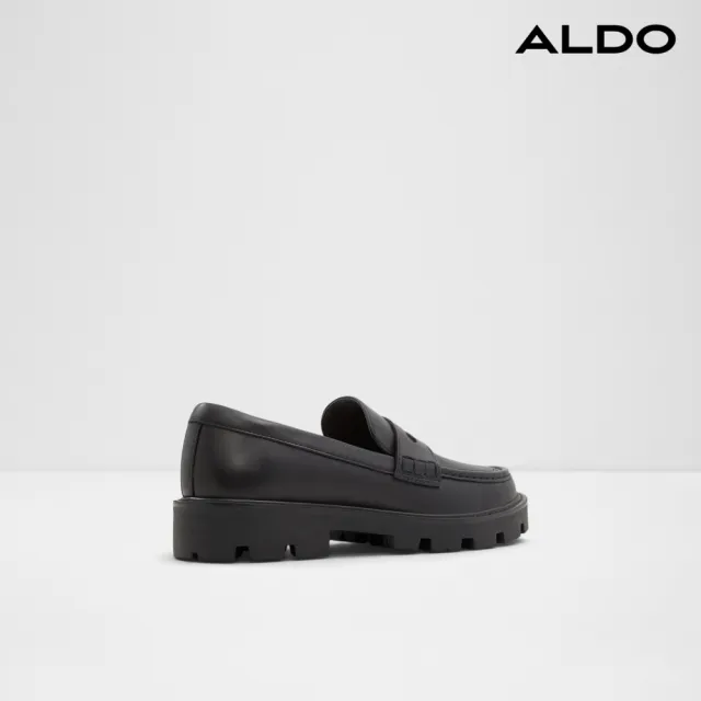 【ALDO】SOPRANO-英倫潮流皮革樂福鞋-女鞋-女鞋(黑色)