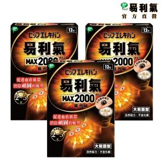 【易利氣 官方直營】磁力貼 大範圍型 2000高斯(12粒/盒 共三盒)