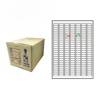 【鶴屋】A4電腦標籤 10x25mm 圓角 189格 1000張入 / 箱(L1025 LX)