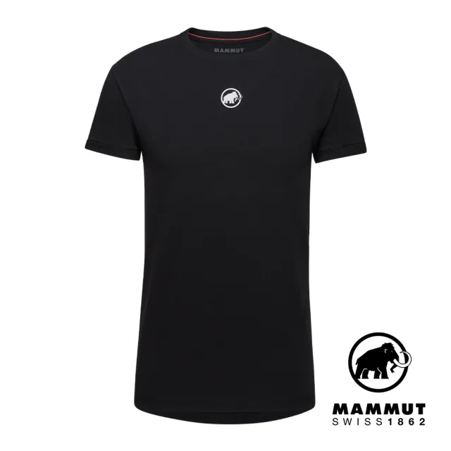 【Mammut 長毛象】Mammut Seon T-Shirt Men Original 機能短袖有機棉T恤 男款 黑色 #1017-04481