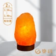 【鹽玥】粉玫瑰鹽燈 2.5-3.49kg｜原木底座(兩入組｜微調燈光電線)