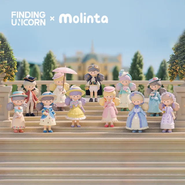 【FINDING UNICORN】Molinta爆米花妹妹夢回洛可可系列公仔盒玩(9入盒裝)