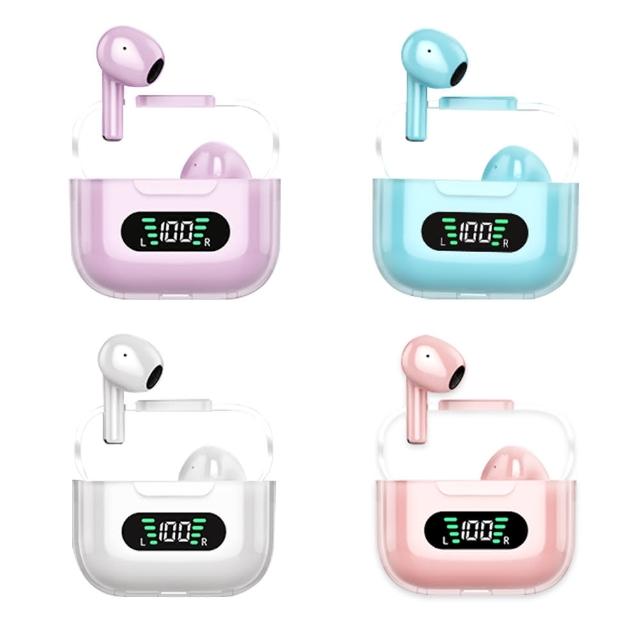 【GYEOL智域】V5.2三電量顯示 真無線雙耳藍芽耳機(半入耳式高音質耳機)