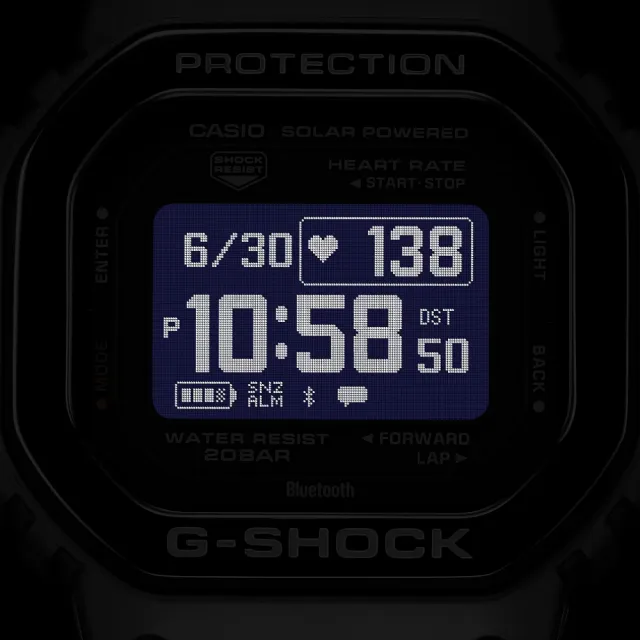 【CASIO 卡西歐】G-SHOCK G-SQUAD系列 強悍耐用 心率 太陽能 運動腕錶 送禮推薦 禮物(DW-H5600MB-1)