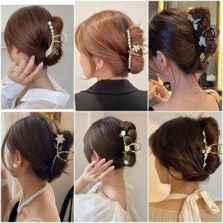 【HaNA 梨花】特惠入夏四季髮量多盤髮必入．新款優雅精緻抓夾多款選(抓夾 韓國髮夾 鯊魚夾)