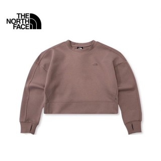 【The North Face】TNF 圓領套頭衫 W MOONLIGHT OVERSIZED CREW - AP 女 咖(NF0A83SPI0V)