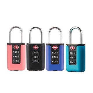 【PUSH!】旅遊休閒用品2入TSA海關密碼鎖旅行箱包鎖迷你拼色設計箱包密碼掛鎖(密碼鎖2入顏色隨機S87)