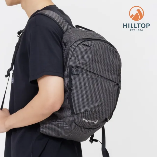 【Hilltop 山頂鳥】防潑水15L 多功能後背包 黑｜PT28XXB0ECA0