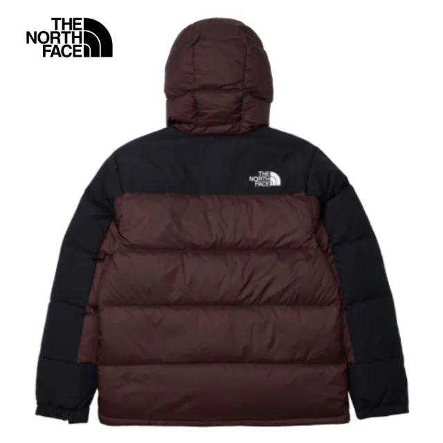 【The North Face 官方旗艦】經典ICON-北面男款棕色防風DWR防潑水保暖羽絨外套｜4QYXLOS