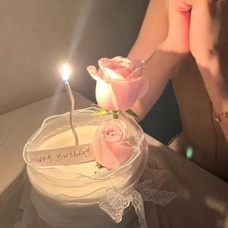 派對佈置燙金彎曲蠟燭6入1盒(生日派對 氣球佈置 蛋糕蠟燭 多色蠟燭)