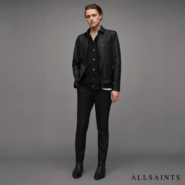 【ALLSAINTS】LUCK 極簡率性雙口袋羊皮外套  M069LB(常規版型)