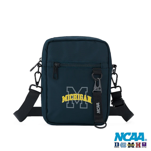 NCAANCAA 正版美國密西根大學Michigan 雙Logo防潑水斜背小包