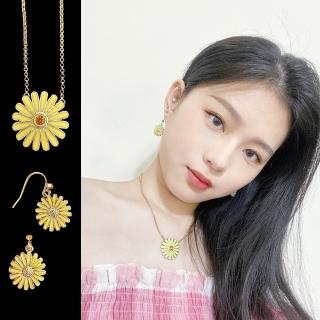 【山本美樹】雛菊 奧地利水晶項鍊or勾式耳環