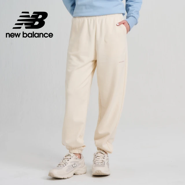 NEW BALANCE 鬆緊縮口休閒長褲_AWP33552GIE_女性_奶白色