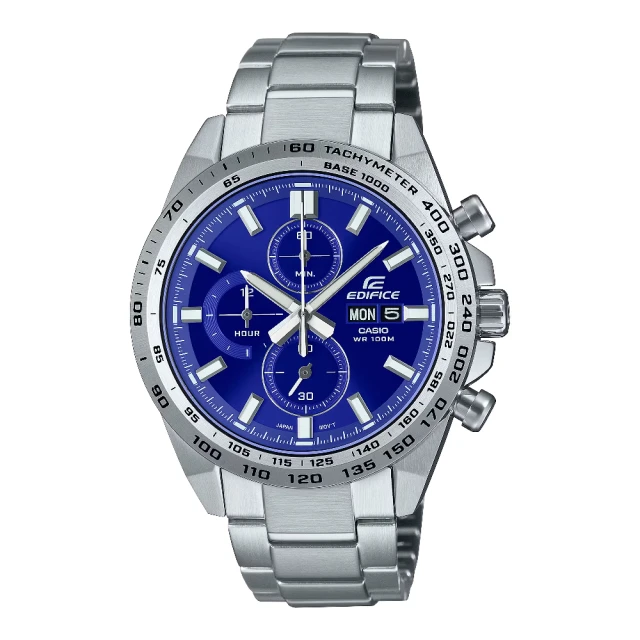 CASIO 卡西歐CASIO 卡西歐 動感前衛風格時尚日期顯示腕錶 藍 42.3mm(EFR-574D-2AV)