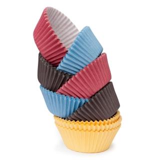 【TESCOMA】四色蛋糕紙模200入 4cm / 點心烤模