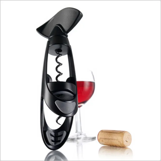 【VACU VIN】荷蘭 Twister螺旋開酒器 黑 / 紅酒白酒 開瓶器