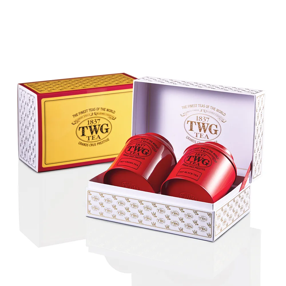 TWG Tea】優雅禮盒茶組My Posh Tea Set(1837紅茶150gx1+1837綠茶120gx1