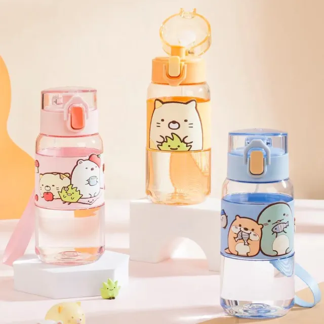 【優貝選】三麗鷗 俏皮角落小夥伴 便攜直飲式運動水壺(平輸品)